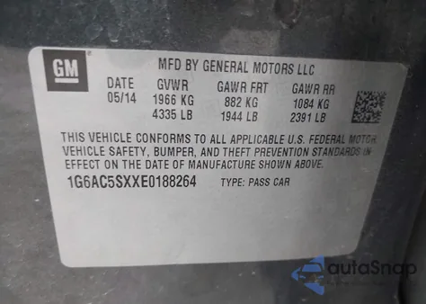 2014 Cadillac Ats Performance z USA, uszkodzony, nr VIN 1G6AC5SXXE0188264